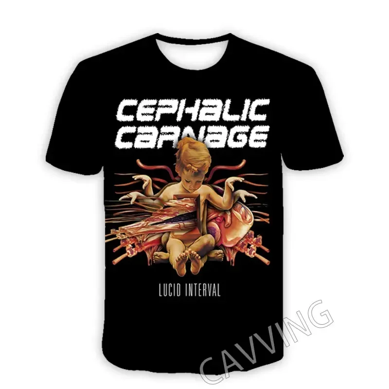 CEPHALIC CARNAGE  3D Printed  Casual Fashion T-shirts Hip Hop Tee Shirts Harajuku Styles Tops Fashion Clothing  for Women/men