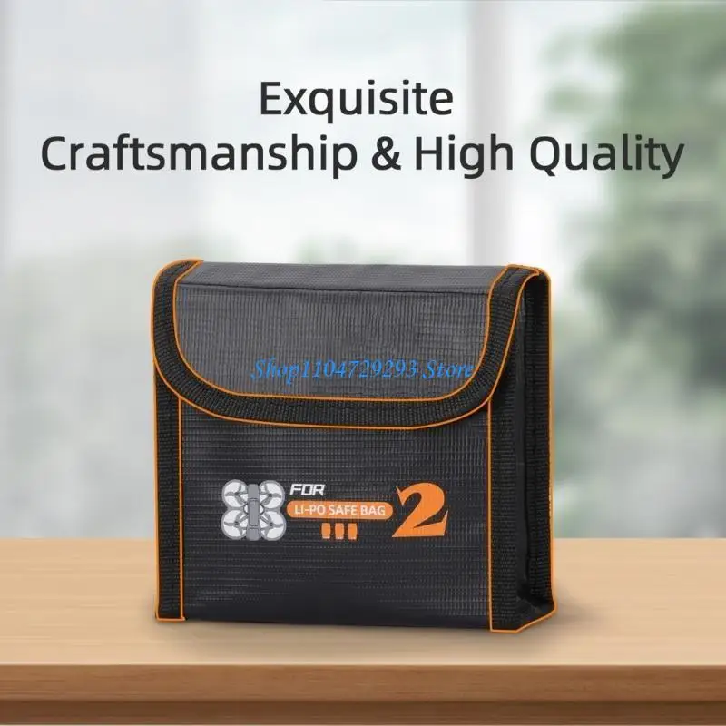 

Y2GD For Drones Battery Safe Bag Fireproof Safety Storage Bag for Charging and Travel Convenient