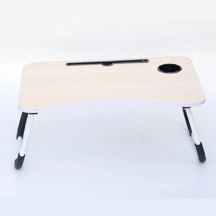 Bed Folding Dormitory Computer Table with Card Slot Ergonomic Design Aluminum Alloy Legs Bed Learning Table