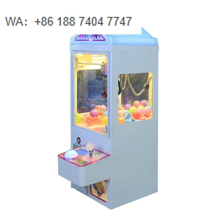 

2024 New Design Mini Claw Crane Machine Game Plush Toys with Small Metal Claw Coin Operated/Bill Acceptor 1-Year Warranty