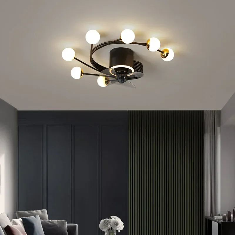 Living room decoration bedroom decor led Ceiling fans with lights remote control dining room Ceiling fan light indoor lighting