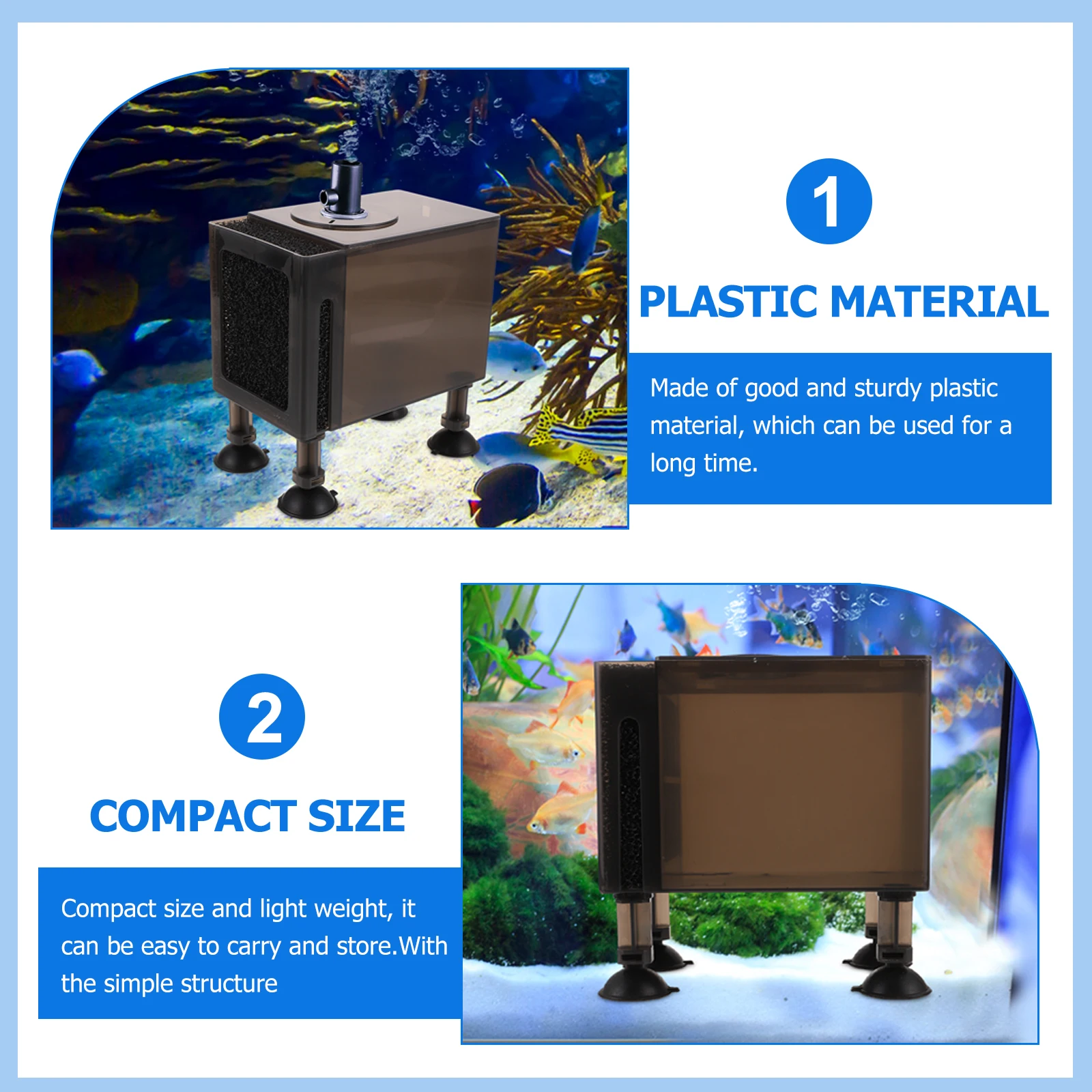 

Outdoor 150CM Black Tea Water Pump Case High quality Plastic Wear resistant Compact Easy Assembly Fish Tank Filter Container