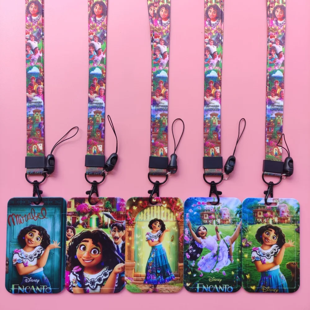 Disney Encanto Boys Girls  Lanyard ID Badge Holder for Plastic Card, Access ID Card, Suitable for Events, Conferences