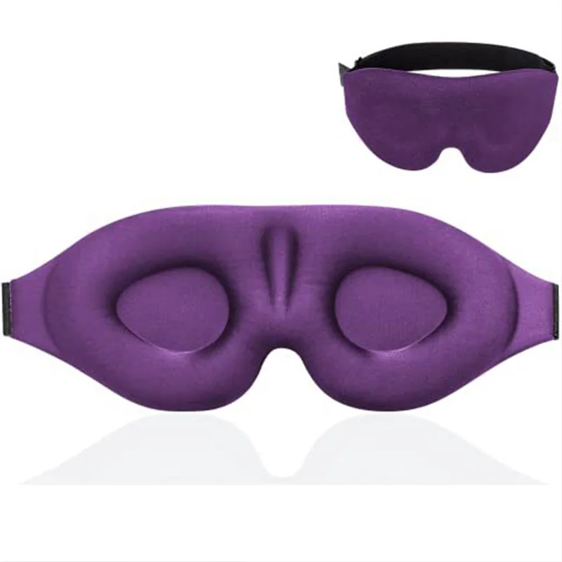 

Soft Padded High Elastic Band Travel Nap Blindfold for Men Women Sleep Mask for Side Sleeper Light Blocking Eye Mask