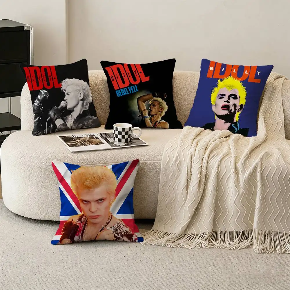 Singer B-Billy Idol Pillow Case for Sofa Living Room Home office Decor Protective Cover