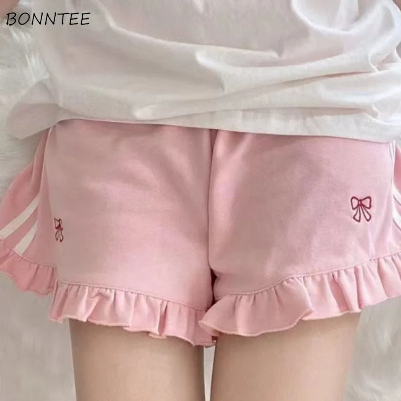 Sweet Shorts for Women Summer Soft Korean Style Lovely Girls Clothing All-match Outwear Fashion College Comfortable Casual New