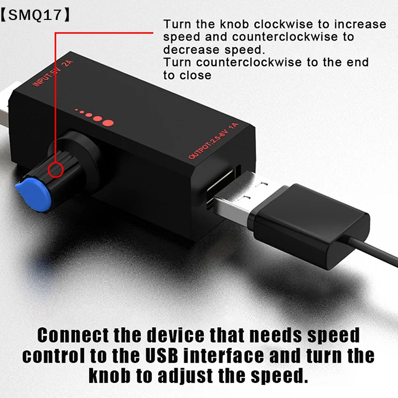 5W DC5V2A Fan Induction Speed Controller With Switch USB Protection Type-C USB Laptop Cell Phone Cooling Fan Controller【SMQ】