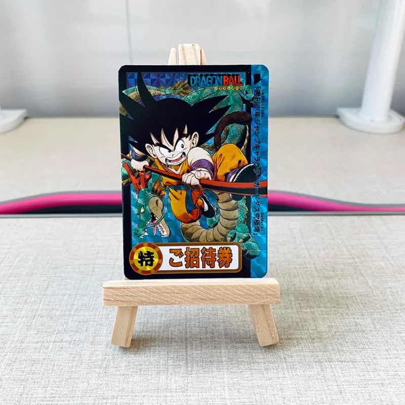 DIY Dragon Ball Entertainment Voucher Replica Grid Refracted Flash Card Anime Peripheral Game Collection Card Holiday Gift