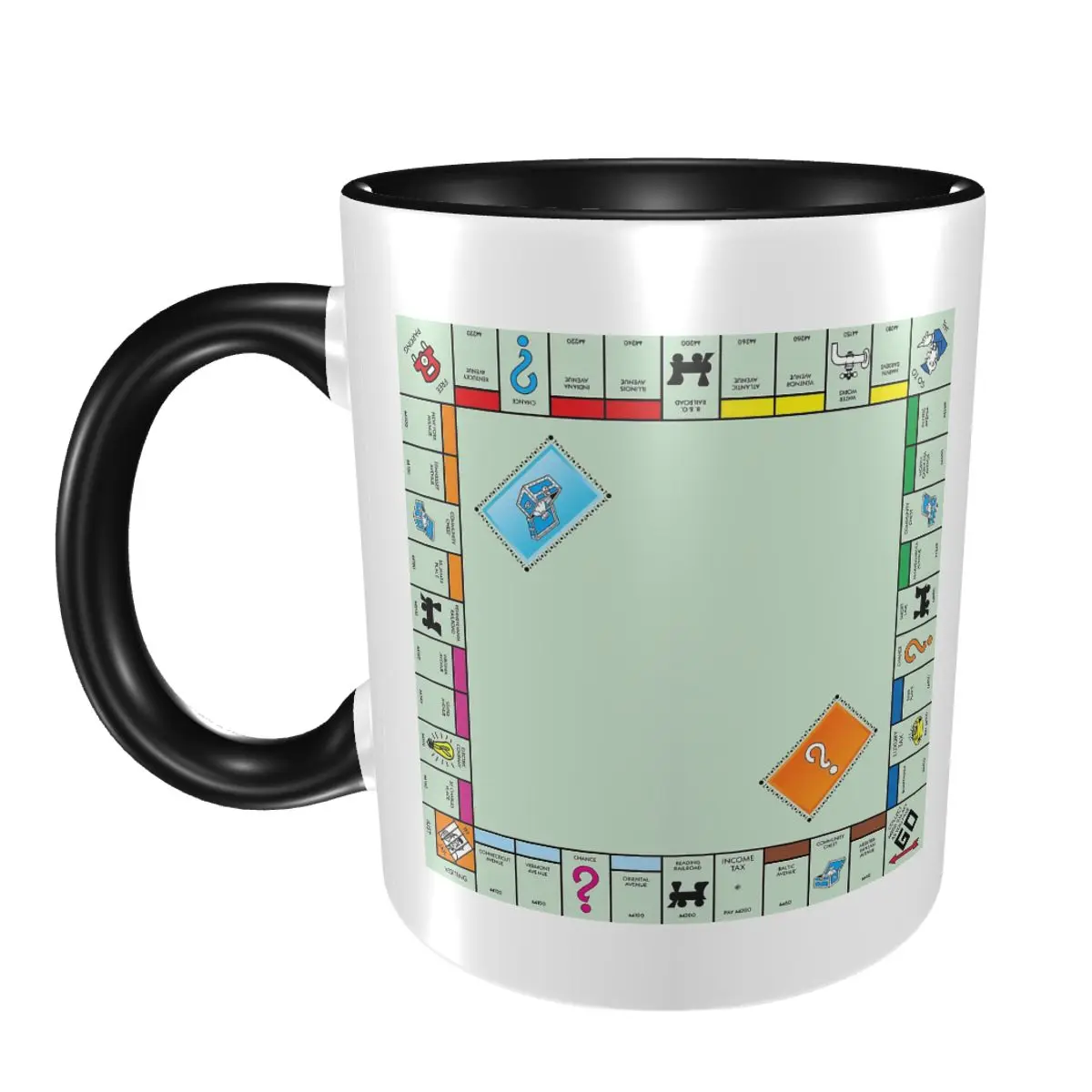 

Настольная игра, настольная монопольная кружка, забавные керамические кофейные чашки, чайные кружки, чашка для молока, посуда для напитков, подарки для друзей