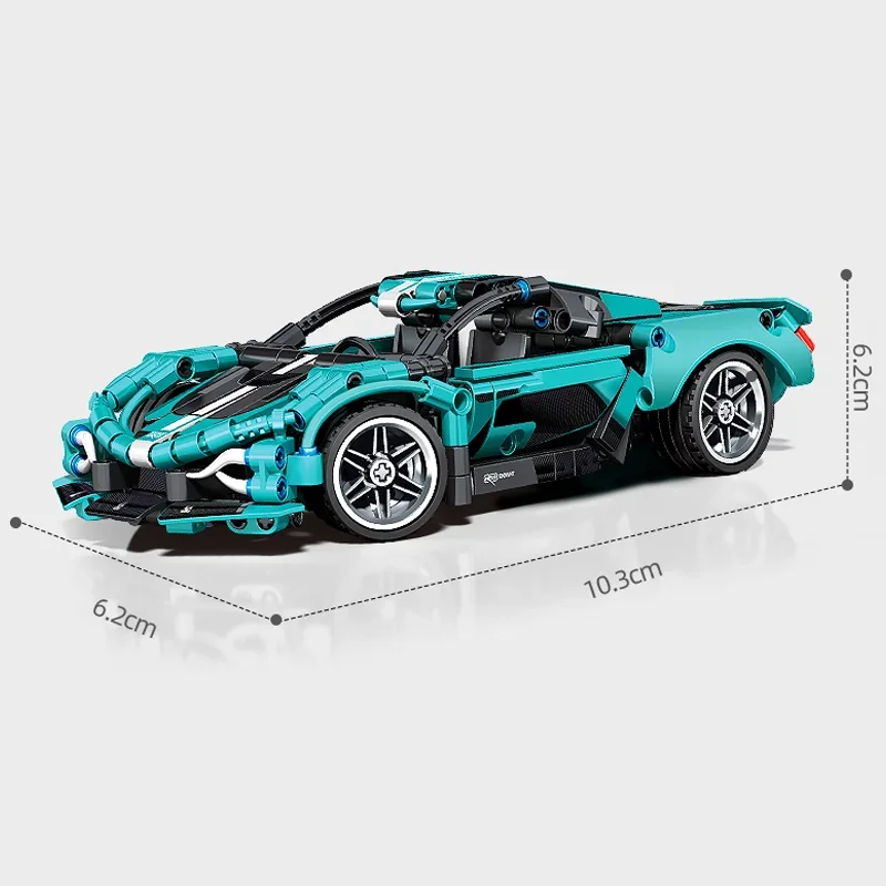 SEMBO Hand Assembling Sports Car Model Puzzle Match Toys Function Design of Pulling Back Force Building Blocks Holiday Gift