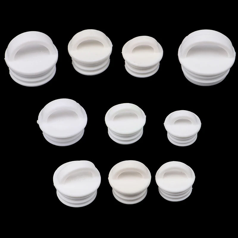 

5Pcs 19.5-33.8MM Bucket Drain Stopper Silicone Water Stopper Drain Plug Cover Water-drop Design Bathroom Laundry Kitchen Access
