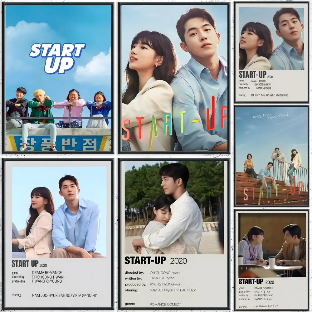 Trending TV Series S-Start-UpS Poster HD Self-Adhesive No Residue After Removal Ideal for All Kinds of Wall Decor