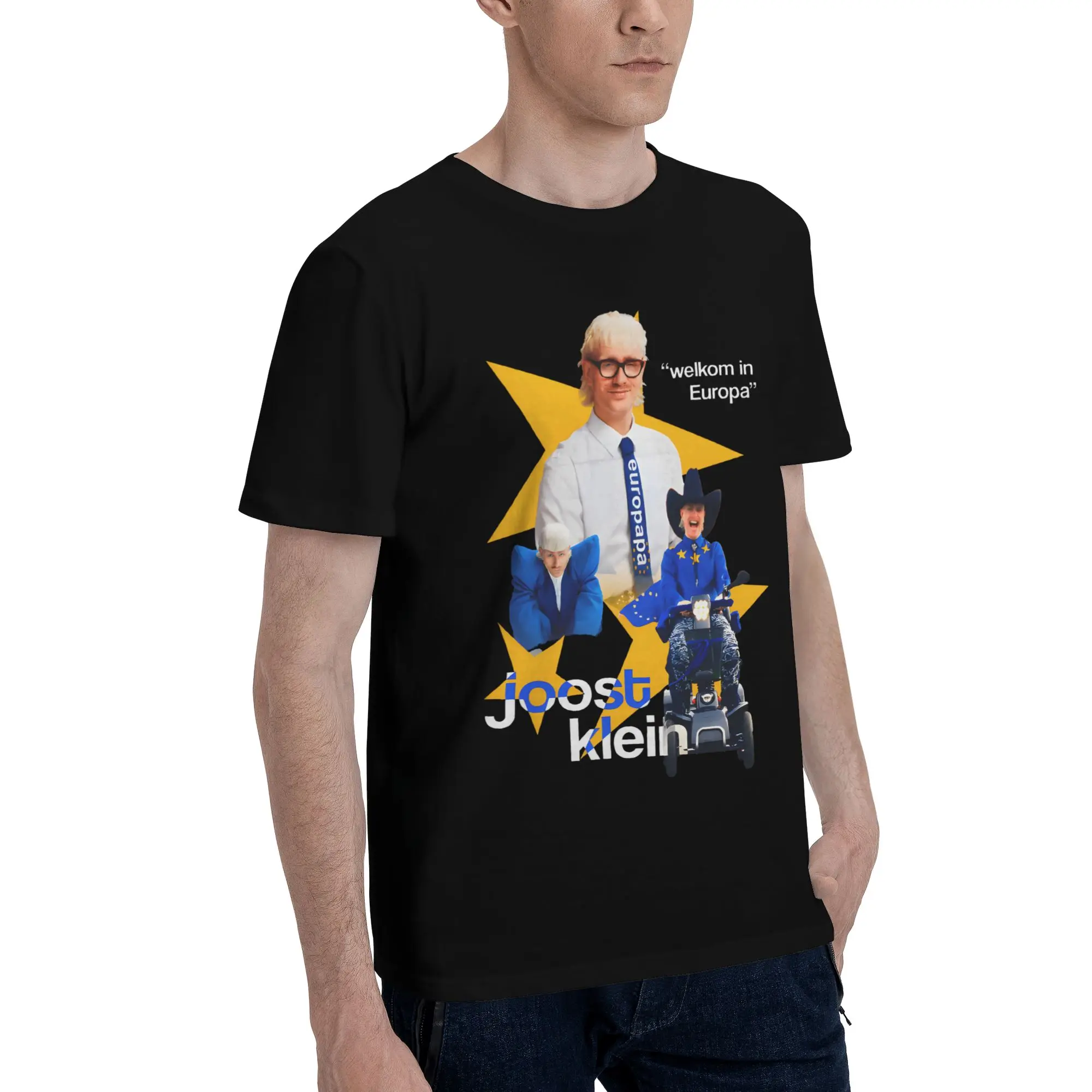 Joost Singer Klein Europapa Eurovision Netherlands Holland Men T Shirt Short Sleeve Crewneck Pure Cotton Unique Clothes T-Shirt