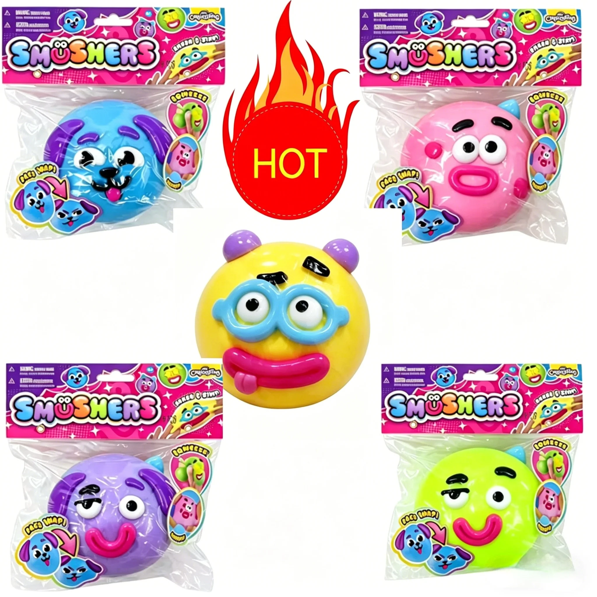 

Ultra Soft Dog Face Swap Squishy Slow Rebound Stress Relief Slow Rising Squishy Cute Face Design Pinch Le Toy