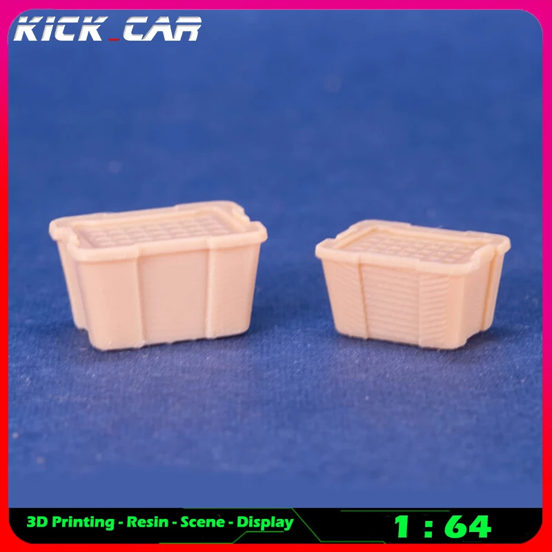 Kickcar 1/64 Storage Box Model Car Diorama Uncolored Resin Garage Scene Repair Tools Decoration Simulation Scene Toy