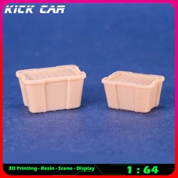 Kickcar 1/64 Storage Box Model Car Diorama Uncolored Resin Garage Scene Repair Tools Decoration Simulation Scene Toy