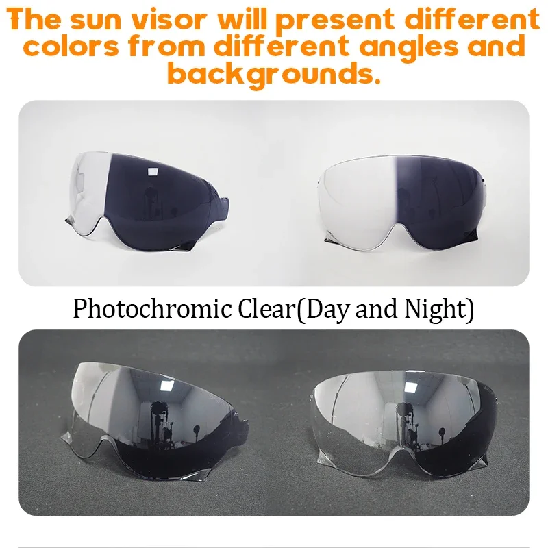 JO Photochromic Replacement Helmet Visor,for SHOEI JO EX-ZERO CJ3 Waterproof Shield UV protection Lens Motorcycle
