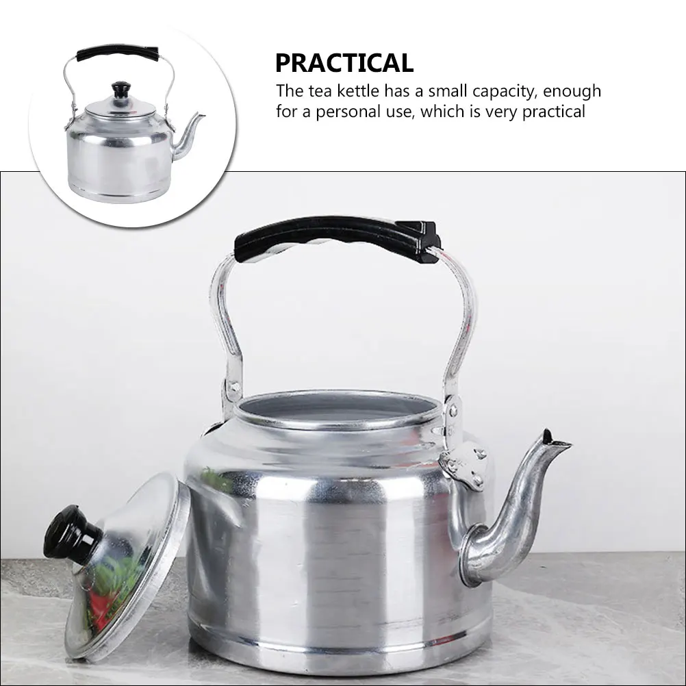 

3L Aluminum Teapot With Handle Lid Heat Resistant Tea Kettle For Home Office Portable Water Kettle Camping Travel Kitchen