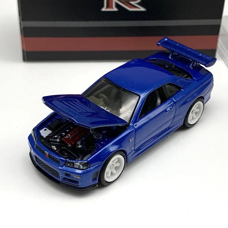 

Модель автомобиля ZZC 1:64 GTR R34 Open-Top Edition без боковых окон, литая, имитационная, классическая, для взрослых, сувенир, подарок, хобби и игрушки