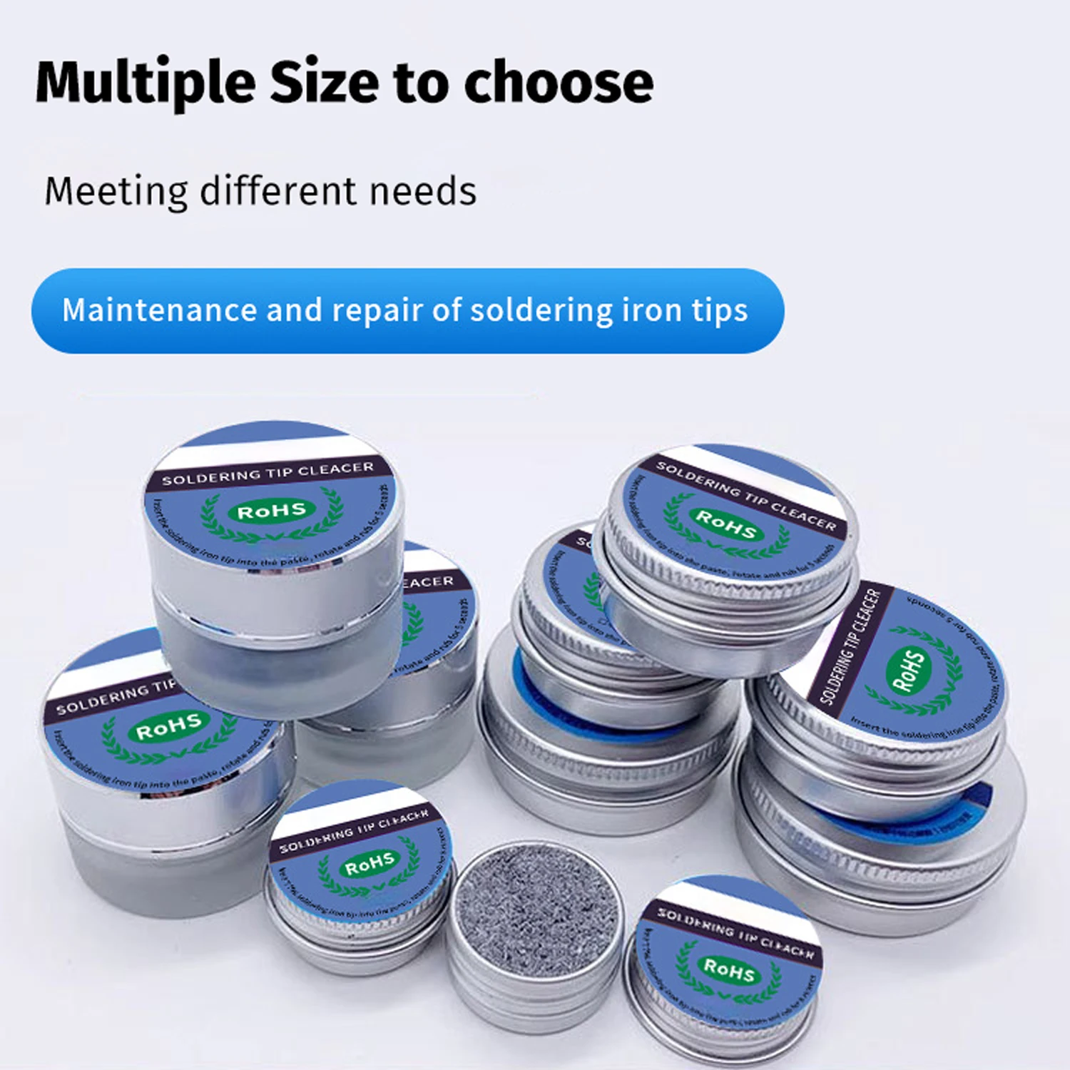 Soldering Tip Repair Paste, 6g/20g/30g Tin Box, Soldering Iron Tip Cleaner Revival Flux for Oxide Removal