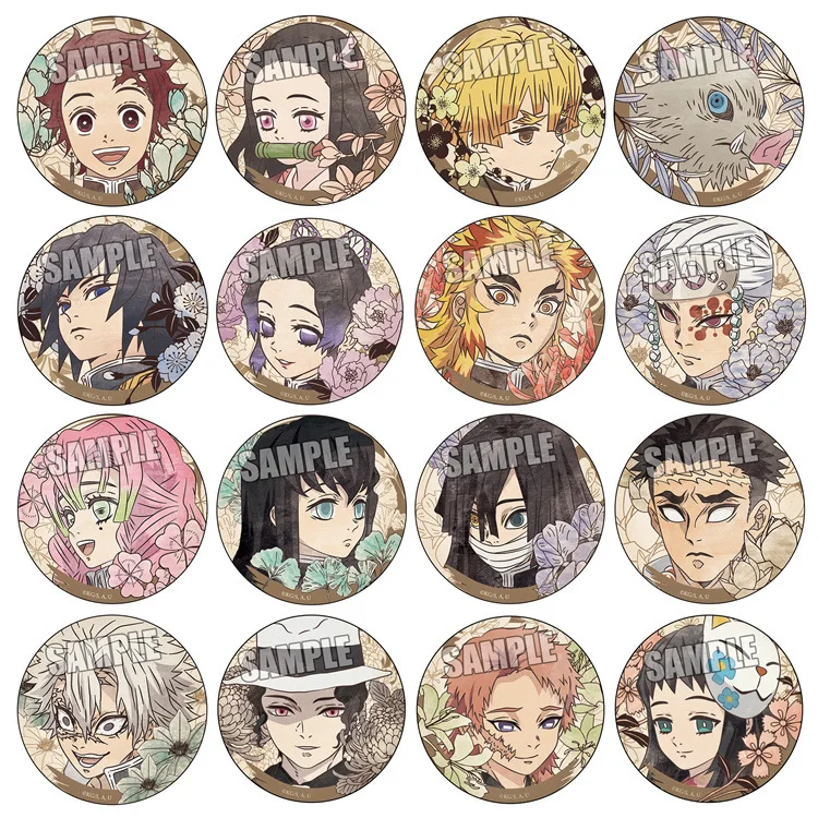 

Значок убийцы демонов Kimetsu no Yaiba Стиль Цветочная эмблема Mitsuri Kanroji Shinobu Kocho Pillar Аниме Булавка Брошь Коллекционная