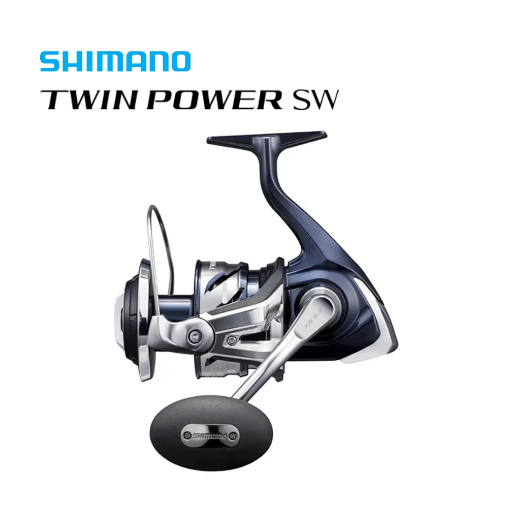 SHIMANO Original 2021 Twin Power SW Spinning Fishing Reel 4.6-6.2:1 Max Drag 11-25kg 9+1/10+1 BB Hagane Body/Gear Infinity Drive