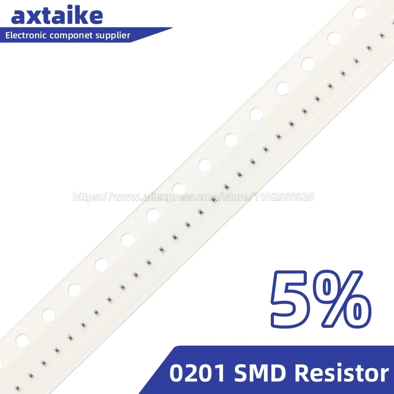 

200PCS 5% 0201 SMD Resistor 0R ~ 10M 1/20W 1 10 100 150 220 330 470 510 680 750 910 Ohm Ω 1K 2.2K 10K 100K 1R 10R 100R 220R 330R