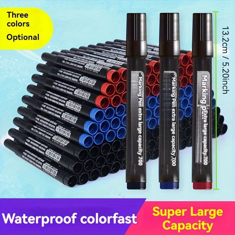 20 Pcs Waterproof Oil-Based Marking Pens - Super Large Capacity, Suitable for Express Delivery and Suitable for Outdoor Use