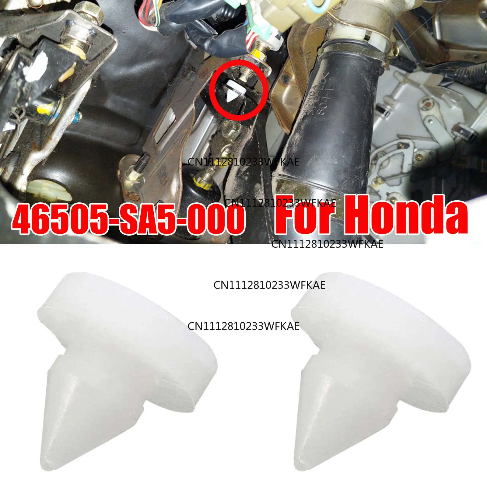 Brake Pedal Accelerator Clutch Stop Pads 46505SA5000 for Honda Acura CR-V CRX Civic Element Standard Brake Light Switch Stopper
