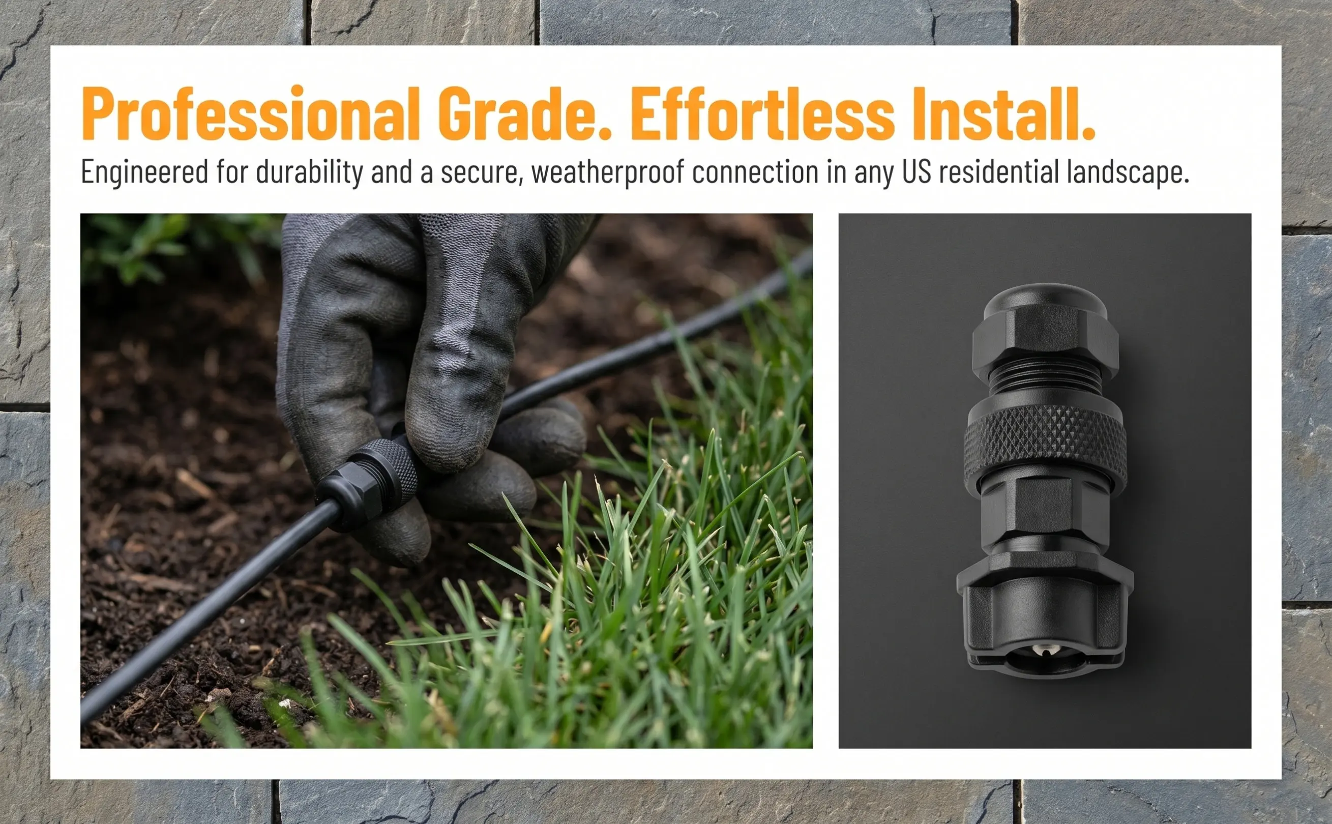 4Pcs Low Voltage Wire Connector Landscape Lighting Wire Connectors Garden Electrical Connectors Piercing Tap Design Weather