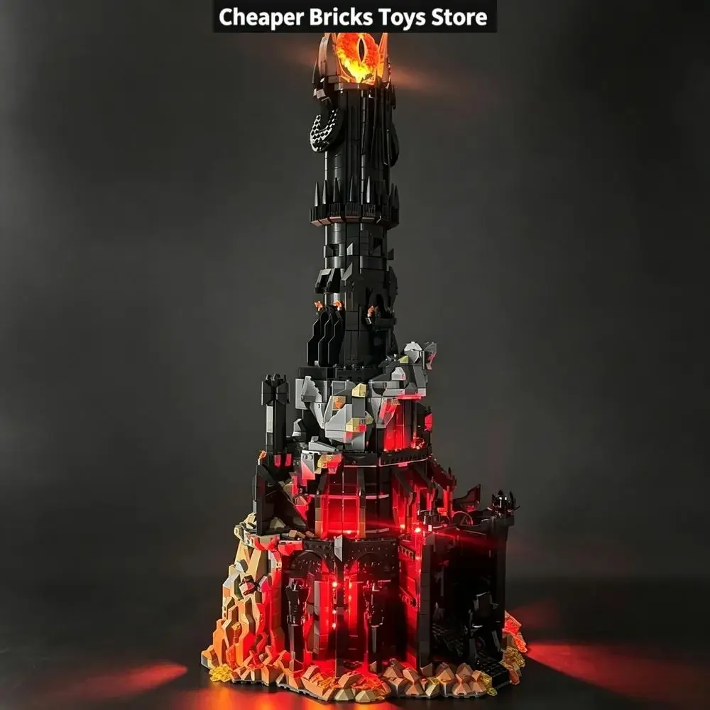 Premium Lighting Kit Compatible with Lord of the Rings Sauron’s Tower – Atmospheric Decorative Accent ,Only the Light