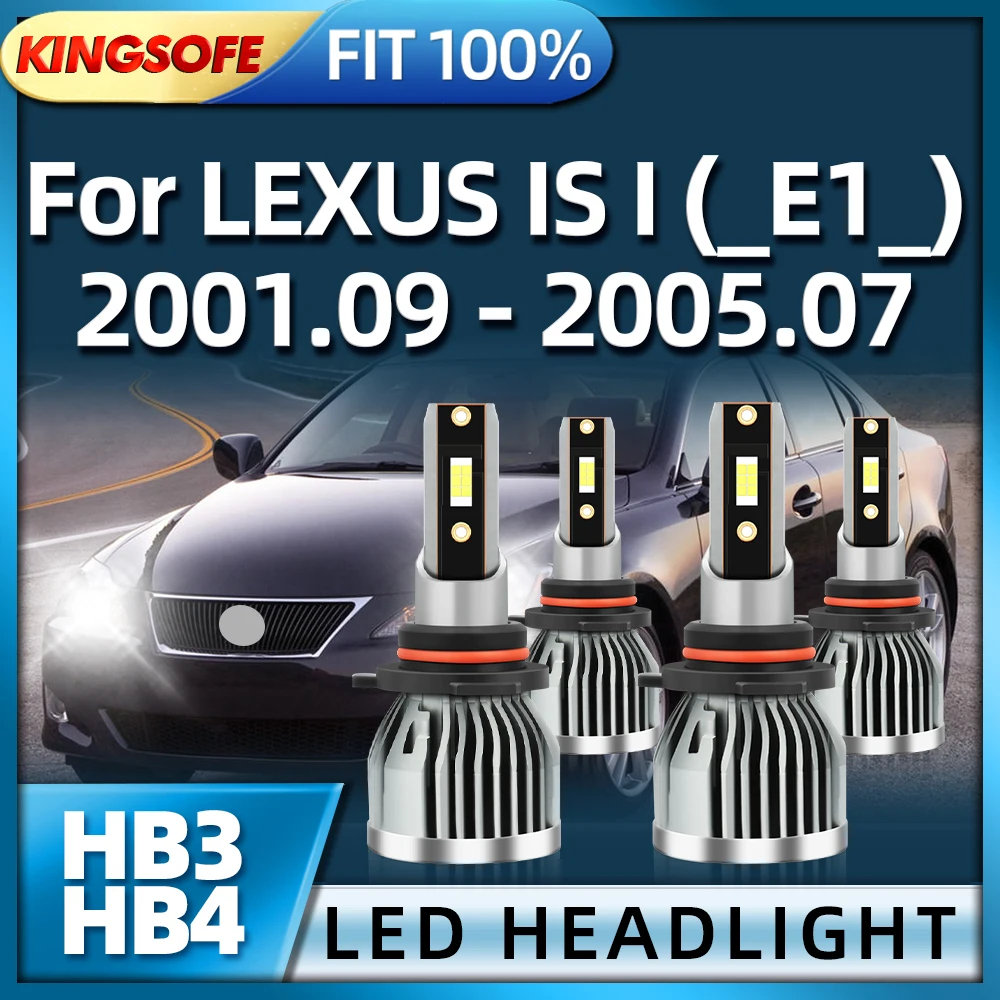 

Roadsun 26000lm Led Headlight HB3 HB4 Bulb Car Lights 6000K White For LEXUS IS I E1 2001 2002 2003 2004 2005