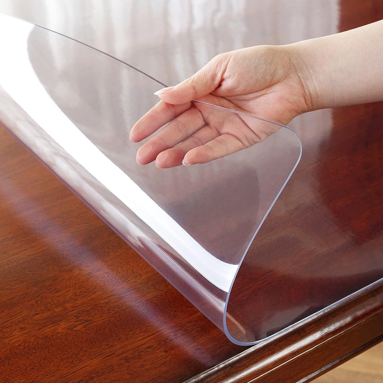 Protecteur de table à manger imperméable, coussin de chaise de bureau, coussin de chaise protecteur de tapis, protection de sol en vinyle PVC pour bureau et chaise