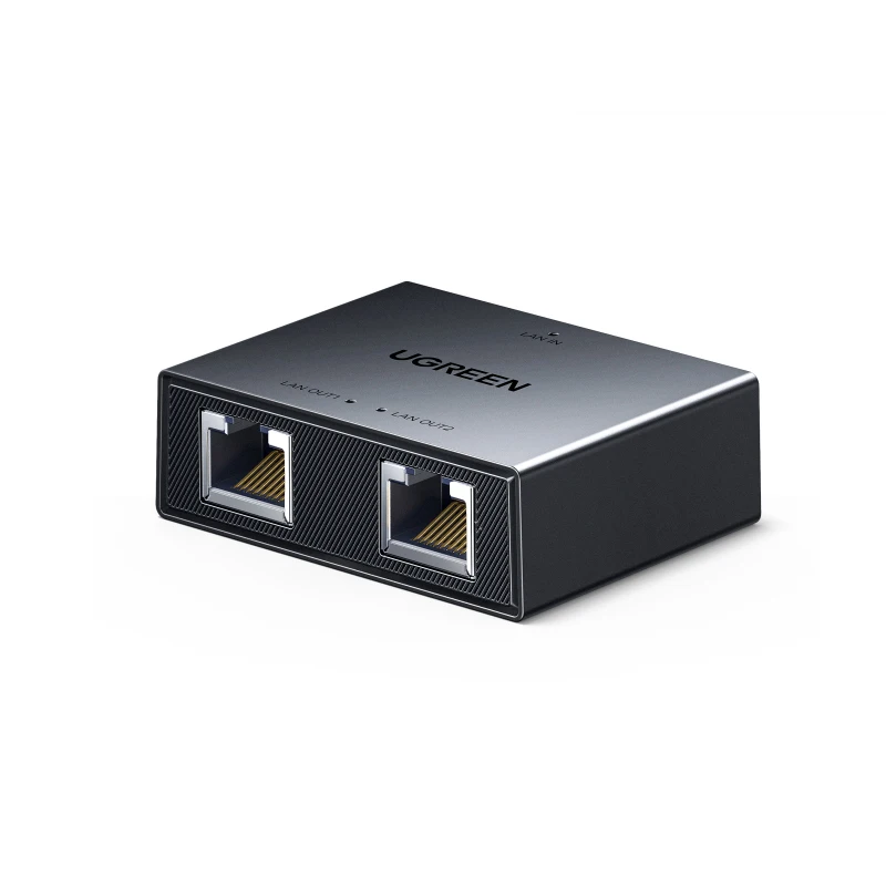 UGREEN Ethernet Splitter 100Mbps Ethernet Splitter 1 to 2, Plug and Play, 2 Devices Simultaneously Networking