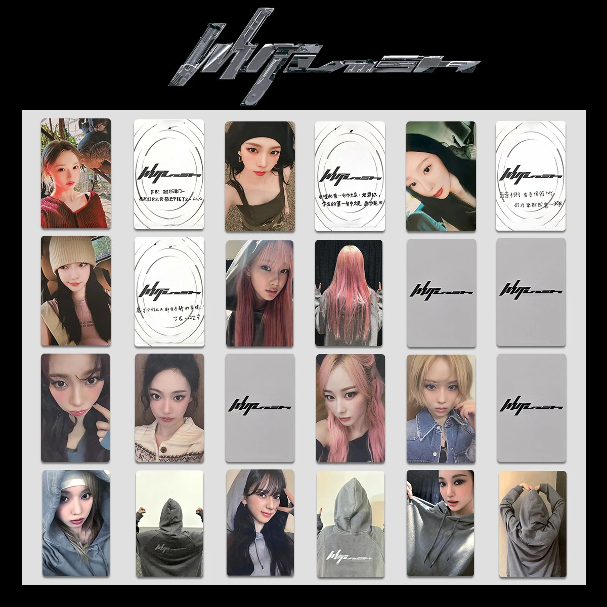 

4/12Pcs/Set Kpop Karina Winter Whiplash Album Photocards List Giselle Ningning Hoodie K4 Ver Selfie Concert Lomo Cards Fans Gift