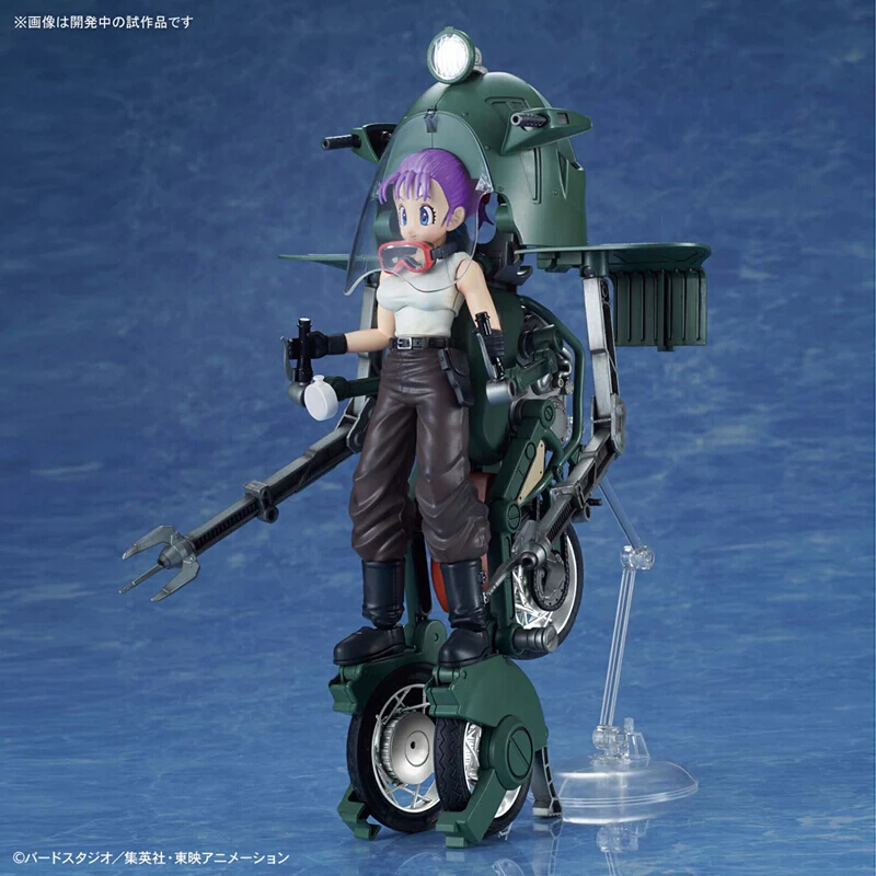 BANDAI Original Figure-rise Dragon Ball Z Bulma Motorcycle Torankusu Frieza Bejīta Yonsei Spaceship Spaceship Assembly Kit Model