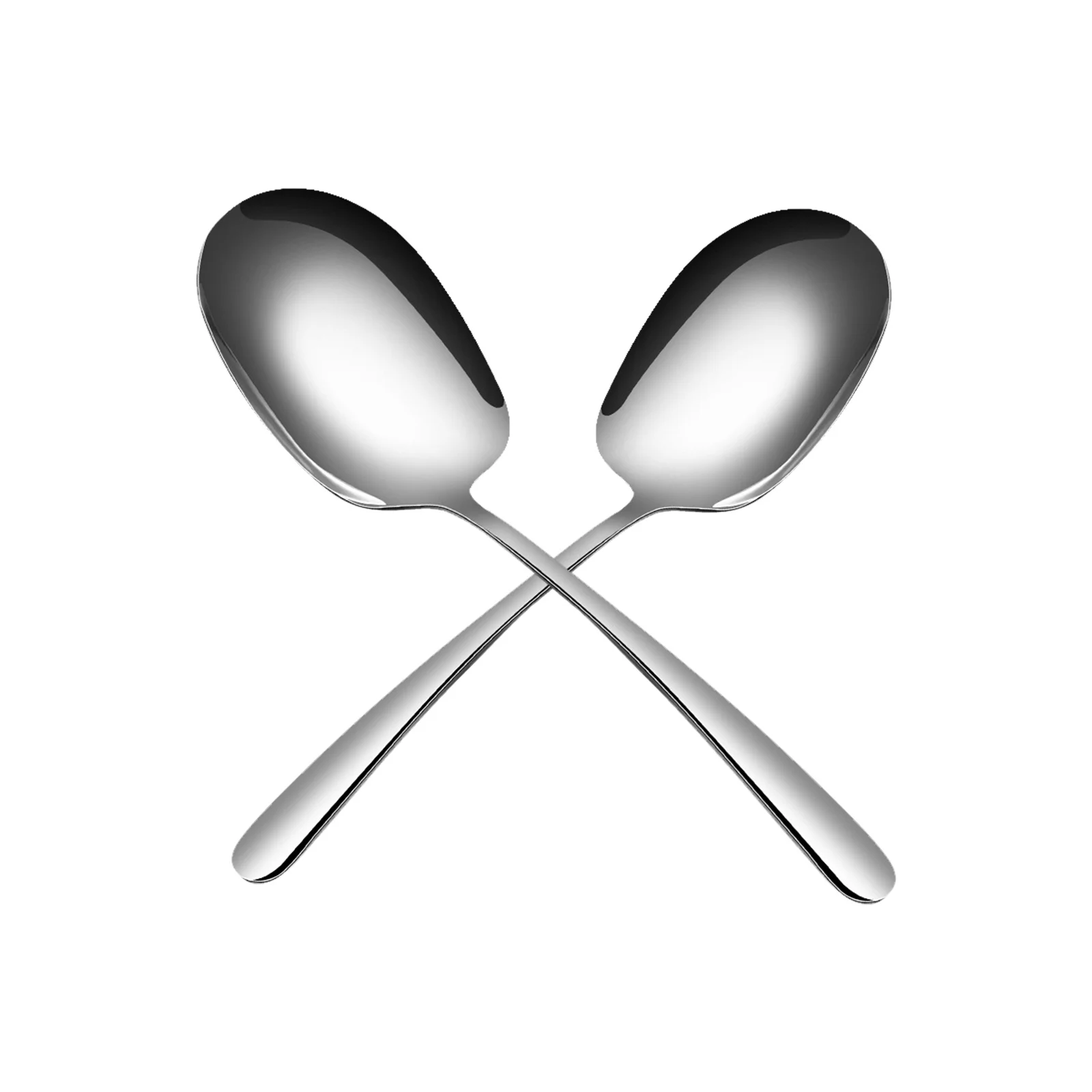 

2pcs Stainless Steel Serving Spoons Large Capacity Deep Soup Ladle For Buffet Banquet Catering Kitchen Utensils Stainless Steel