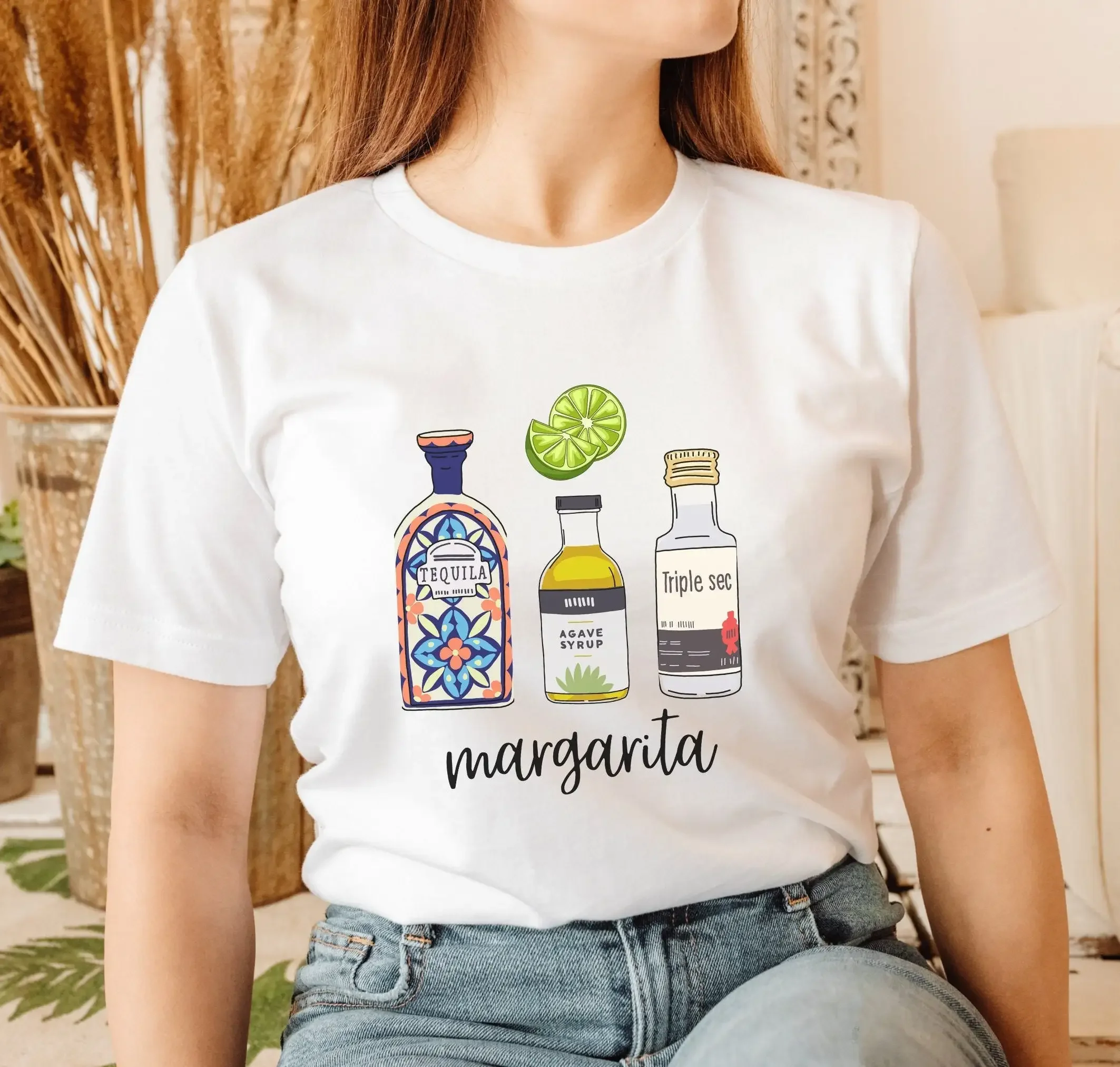 Margarita T Shirt Recipe Tequila Lover Classic Cocktail And Tacos