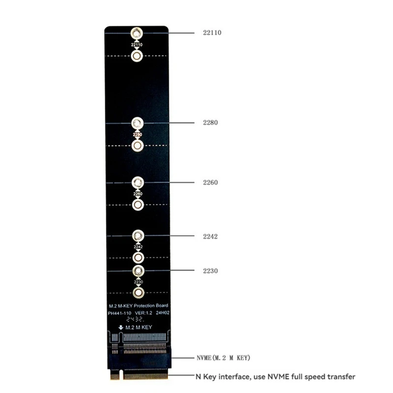 BAAD PCI-E Ke M.2 NVME SSD Adaptor M.2 M-key NVME PCIE Papan Perlindungan Mendukung 2230 2242 2260 2280 M.2 SSD