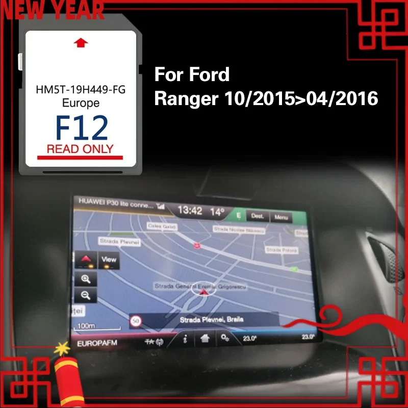 

for Ford Ranger 10/2015-04/2016 GPS SD Sync2 F12 64GB Vatican France Map Navigation Card