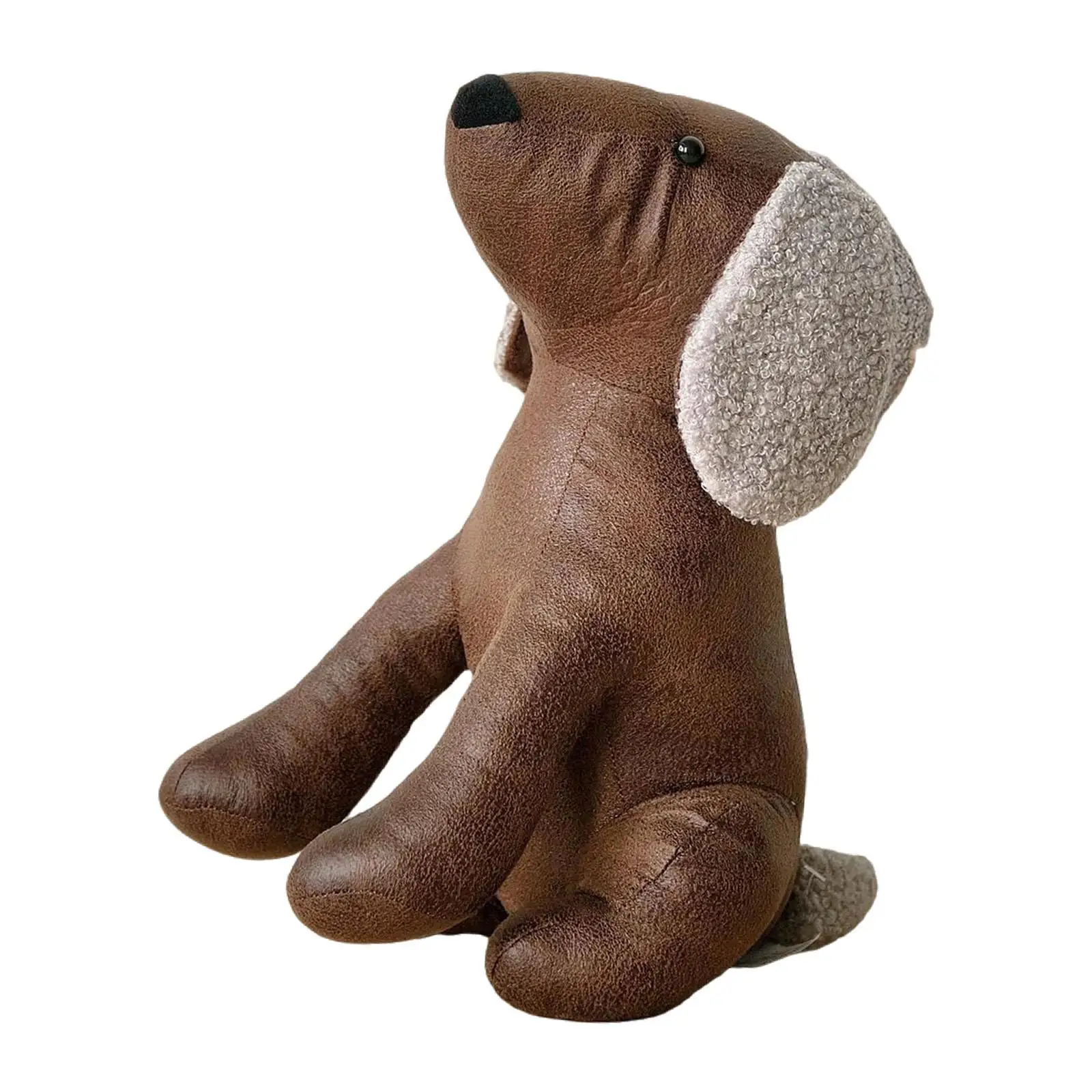 

Weighted Interior Doorstop Dog Sculpture Home Decoration Fabric Stuffed Animal Decorative Door Stop for Dorm Dining Room Home