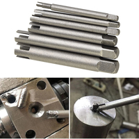 6pcs Screw Tap Extractor Set for Removing Stripped and Damaged Screws Alloy Steel Tools for Broken Head Screw Removal