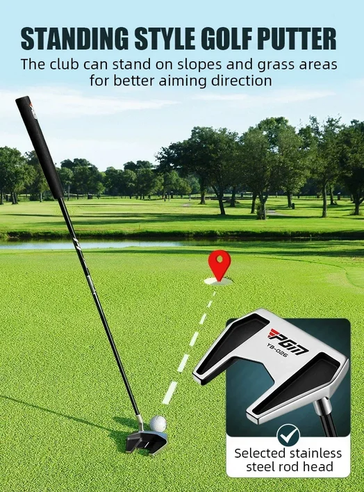 PGM Golf Club Standing Golf Putter Low Center of Gravity Is Stable Stainless Steel Shaft Putter Golf Supplies TUG054