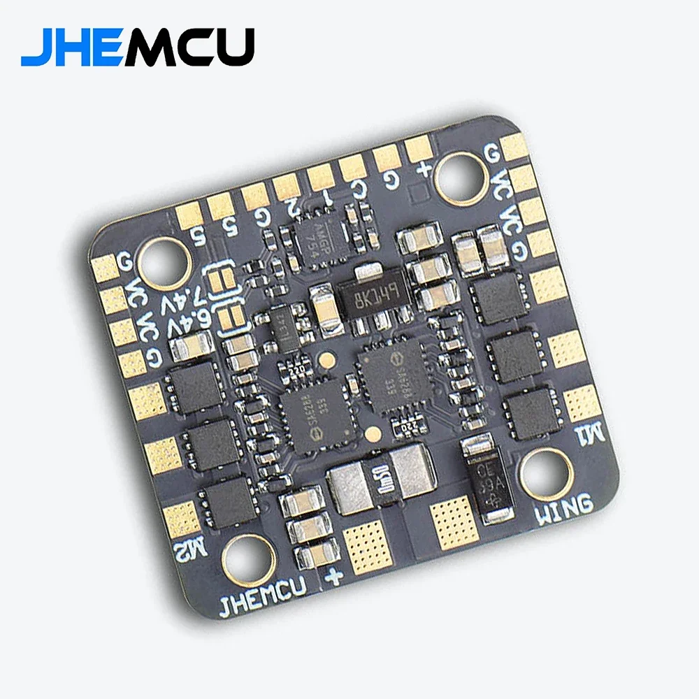 JHEMCU WING ESC-DUAL 40A BLHELI_S 2in1 40A ESC Built-in 5V BEC Current Meter 20X20mm 2-6S LiPo for RC Twin Engine Airplane