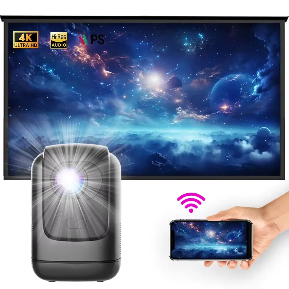 

Mini Home Theater Projector Portable HD 1080P Multi-Function outdoor Android 11 4k bluetooth wi-fi Projector