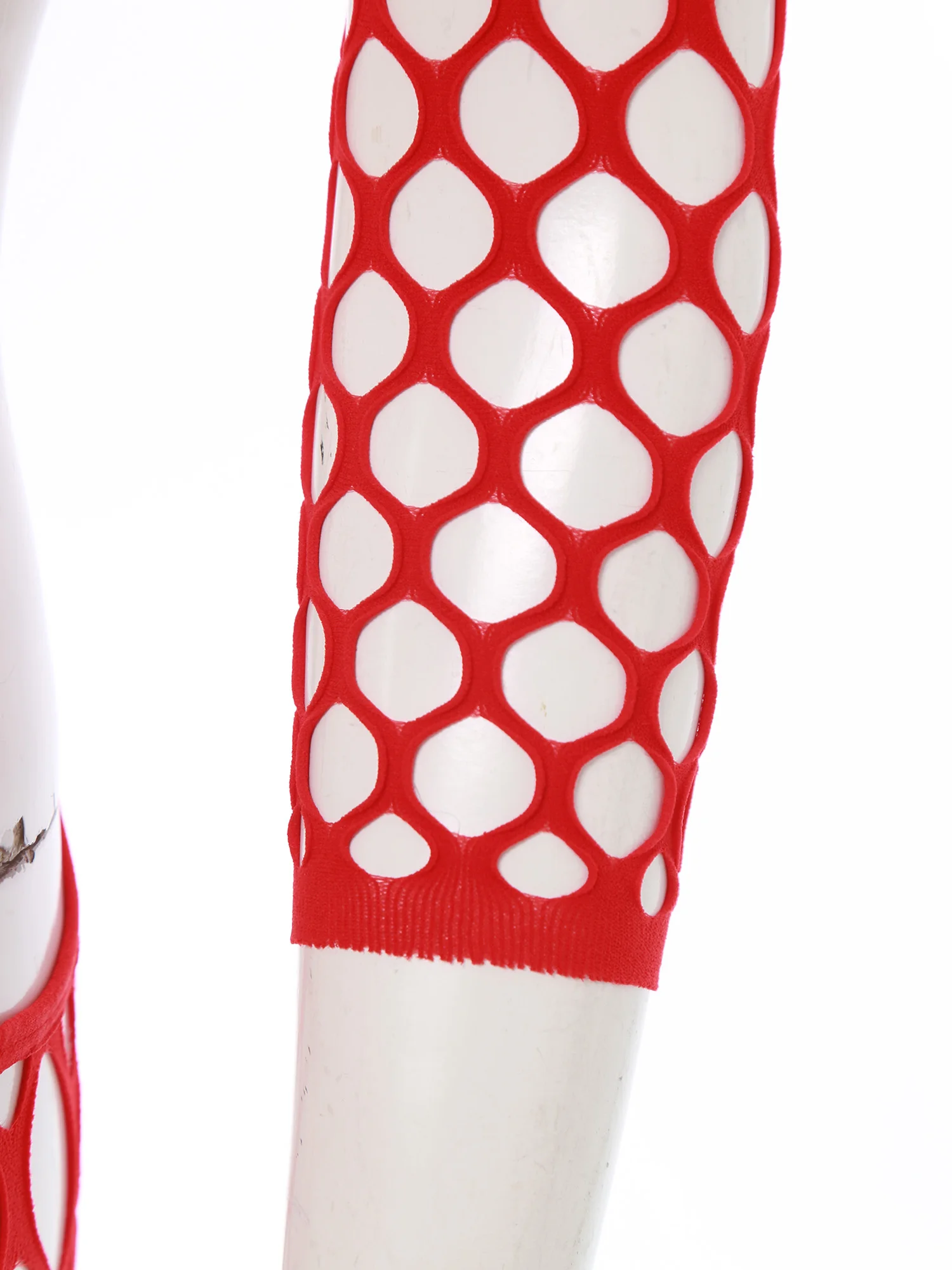 Body Sexy de rejilla elástico para mujer, mono transparente con corte lateral, piernas irregulares, abertura en la entrepierna, mono ajustado, traje de baño para cubrir