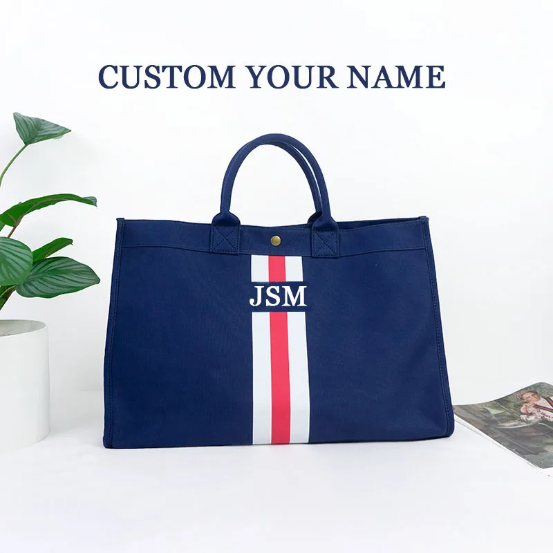 

Women's Tote Bag Large Capacity Custom Name Handbags Women Bags High quality Canvas Shopping Bags Computer work package