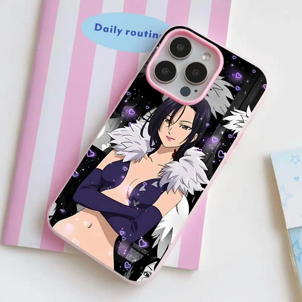 Seven Deadly Sins Merlin Phone Case for iPhone 17 16 15 14 13 12 11 Air Pro Max Plus Jelly Double layer Pink Cover - view 3
