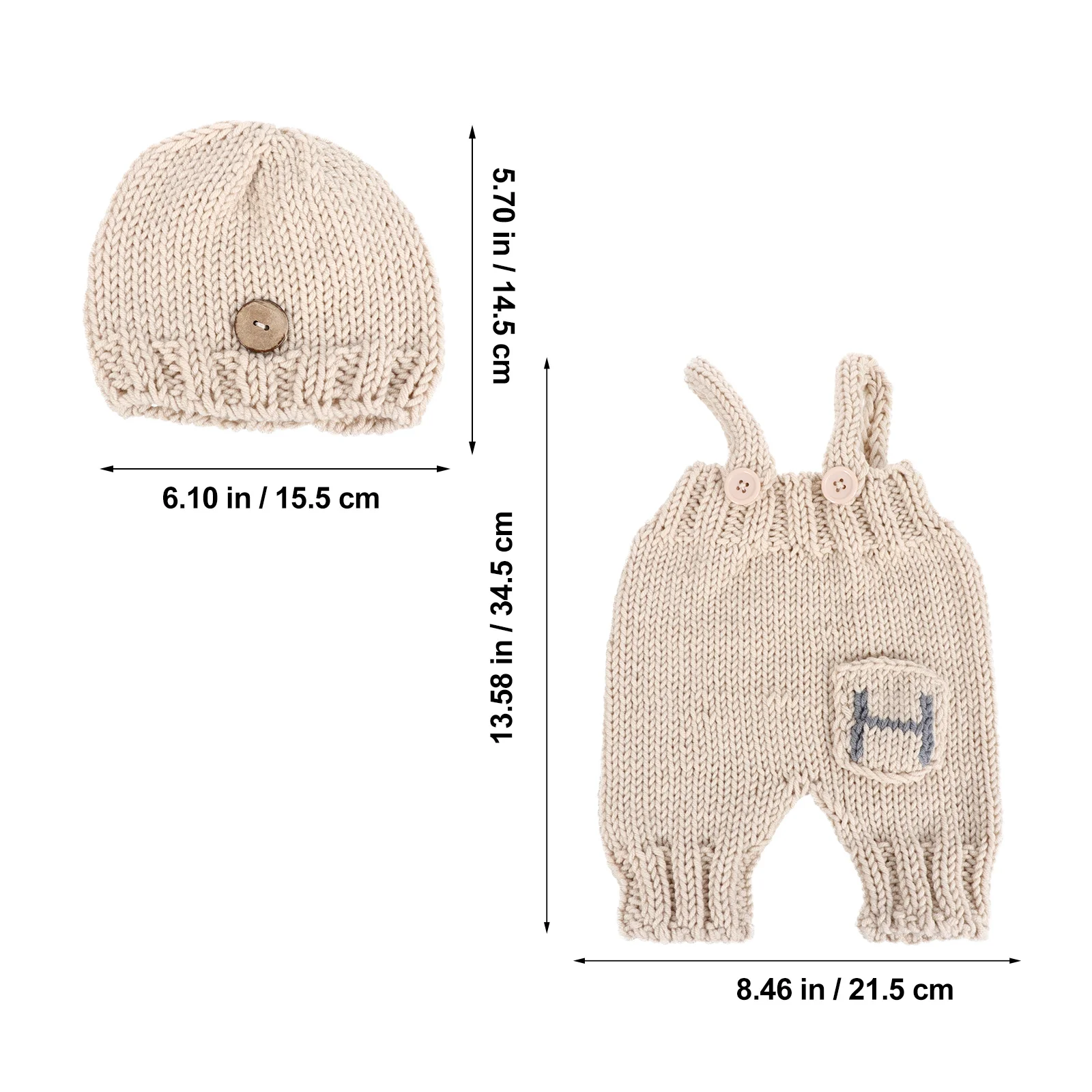 Conjunto de calças com suspensórios de malha para bebês, fantasia para recém-nascidos, roupa adorável para fotos, adereços para fotos, fantasia para recém-nascidos