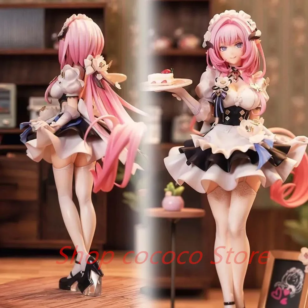 24.5cm Honkai Impact Elysia Figure Sweetheart Kiana Kaslana Captain Collection Desktop Ornament Decoration Pvc Model Gift Toys